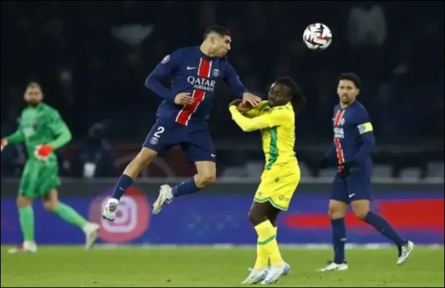 بث مباشر مباراة نانت ضد باريس سان جيرمان (0-0) في الدوري الفرنسي 2025