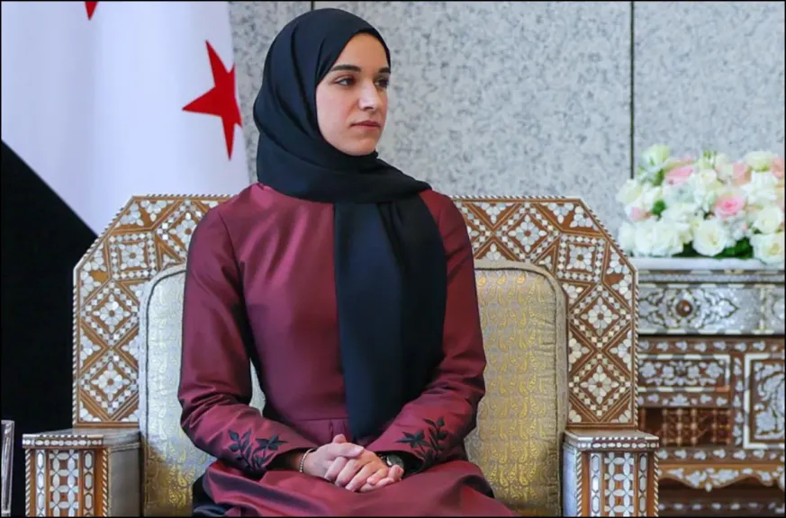 لطيفة الدروبي زوجة الرئيس السوي أحمد الشرع