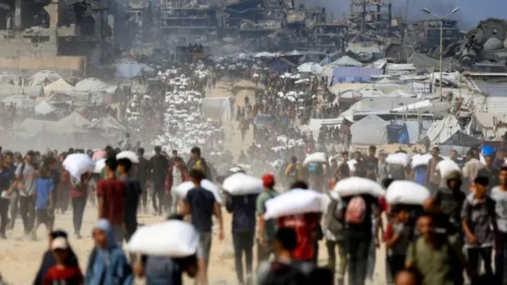 كارثة الجوع مستمرة: مئات الشاحنات تدخل غزة يومياً.. فهل تصل المساعدات إلى... كارثة الجوع مستمرة: مئات الشاحنات تدخل غزة يومياً.. فهل تصل المساعدات إلى الجياع؟