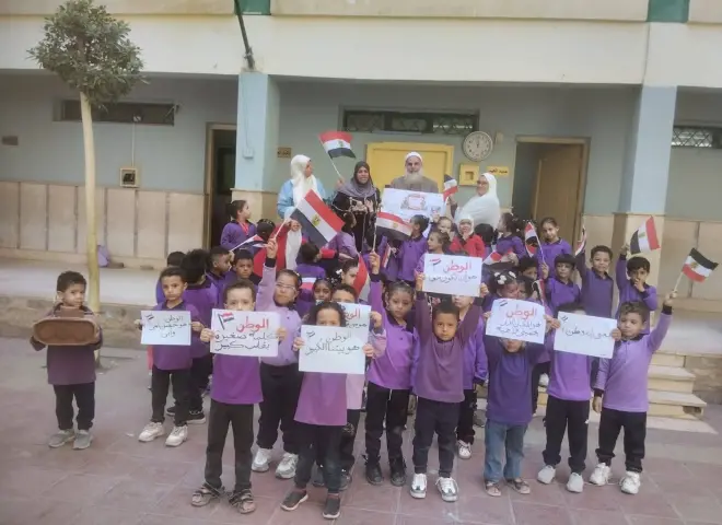 بقيادة الشيخ عوض صابر.. معهد أنوار الكريم الأزهري يحتفي بذكرى نصر أكتوبر.. أناشيد وأعلام ورسائل وطنية للتلاميذ
